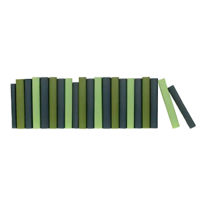 Decorative Books - Boxwood Paper Wrapped Books - Green Books By The Foot