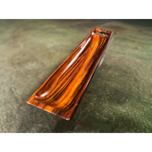 1960s Sculptural Brazilian Rosewood Decorative Tray by Tropic Art, 1960s For Sale - Image 5 of 12