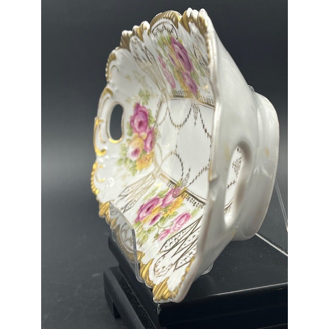 Ceramic Antique Bavarian China Long Dish For Sale - Image 7 of 12