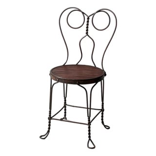 Antique Ice Cream Parlor Chair For Sale