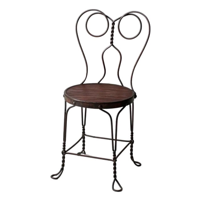 Antique Ice Cream Parlor Chair For Sale