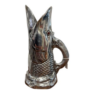 Vintage Arthur Court Cast Aluminum Marlin Pitcher, 1977 For Sale
