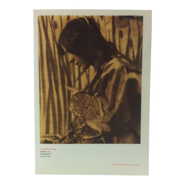 Circa 1990 "Angela 1905" Print of a Famous Photograph From Alfred