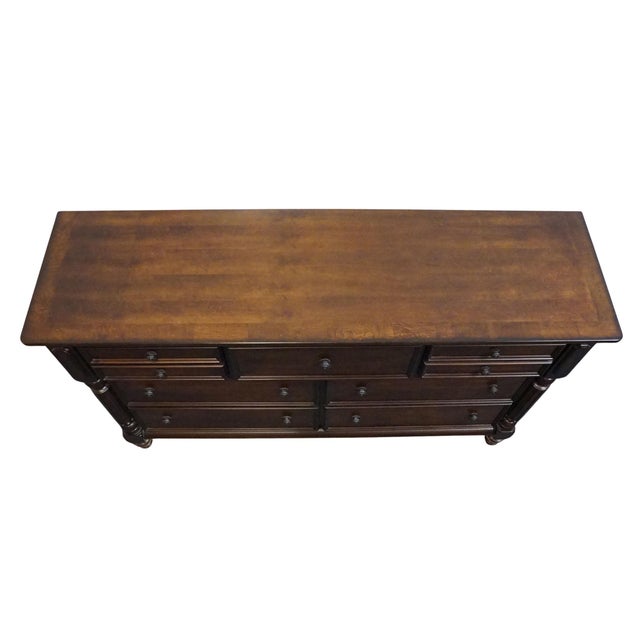 Early 21st Century Ashley Furniture Key Town Collection Contemporary Traditional 69" Double Dresser B668-31 For Sale - Image 5 of 13