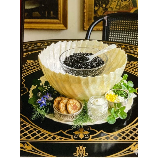 Contemporary 1990s Capiz Shell Bowl and Plate Set. Translucent Coastal Decorative Shell Ware For Sale - Image 3 of 3