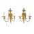 French Louis XVI Style Brass Wall Sconces-A Pair For Sale