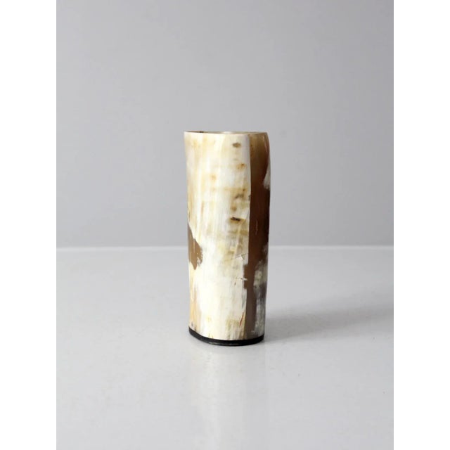 Farmhouse Vintage Cow Horn Vase For Sale - Image 3 of 10