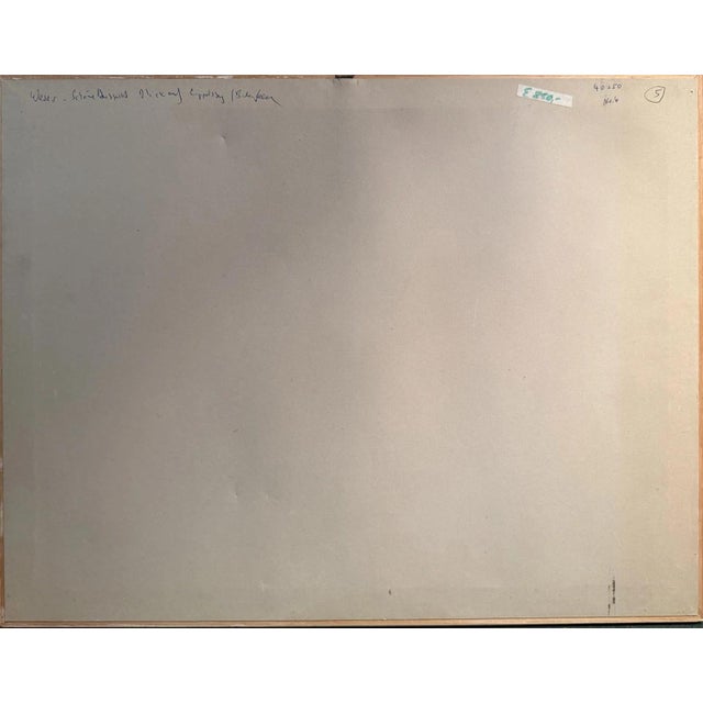 Blue Helene Meyer, Landscape Composition, Oil Painting on Canvas For Sale - Image 8 of 13