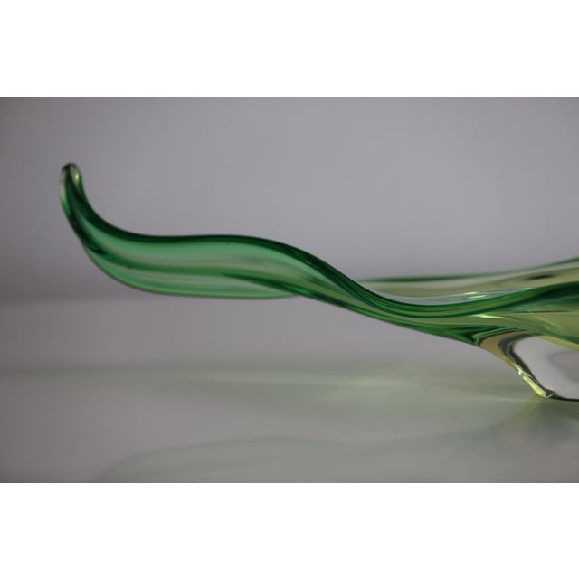 Large Hand Blown Crystal Centerpiece Representing a Bean from Val-Saint-Lambert, 1960s For Sale - Image 6 of 8
