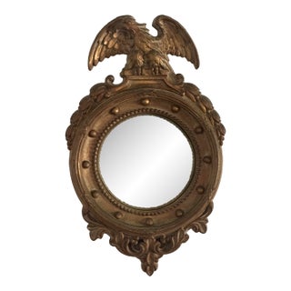 Diminutive Federal American Eagle Convex Mirror For Sale