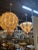 Not Yet Made - Made To Order Large Scale Murano White and Gold Glass Leaf Form Waterfall Chandelier For Sale - Image 5 of 6