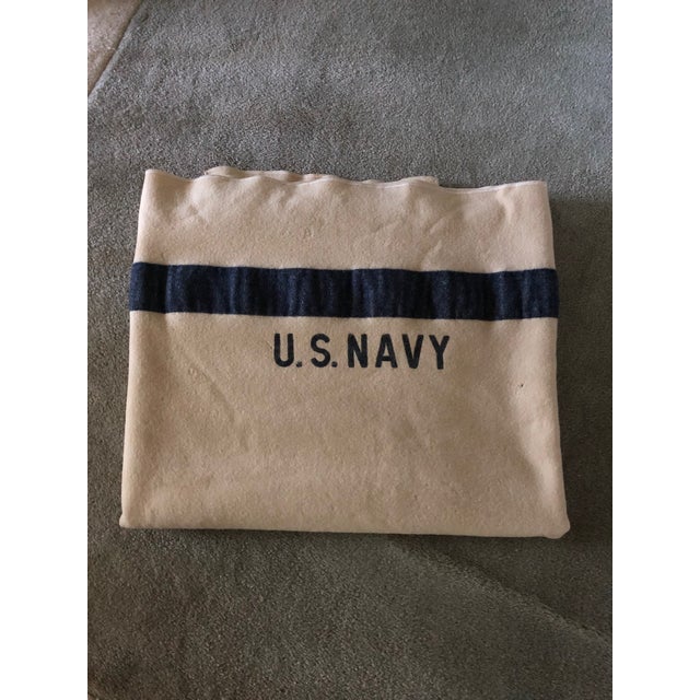 Vintage Official u.s. Navy Wool Blanket, World War II Chairish