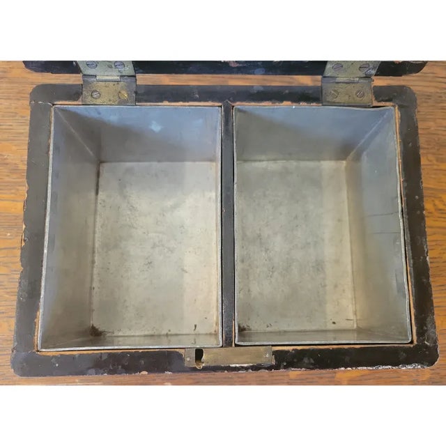 Black Antique Chinese Lacquer Tea Box For Sale - Image 8 of 9