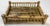 Vintage Scorched Rattan Split Reed Railed Tray For Sale - Image 10 of 10