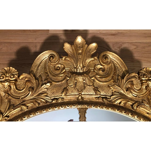 Large Carved and Gilt Regency Mirror For Sale - Image 4 of 8