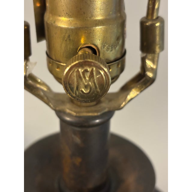 1990s 1990s Patinated Cast Bronze and Tessellated Stone Table Lamp by Maitland Smith For Sale - Image 5 of 9