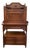 Antique Victorian Art Nouveau Carved Walnut Secretary Desk, Late 19th Century For Sale