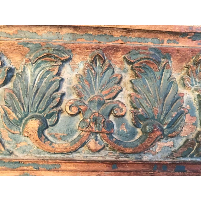 Antique Indian Rosewood Temple Door Beam For Sale - Image 4 of 13