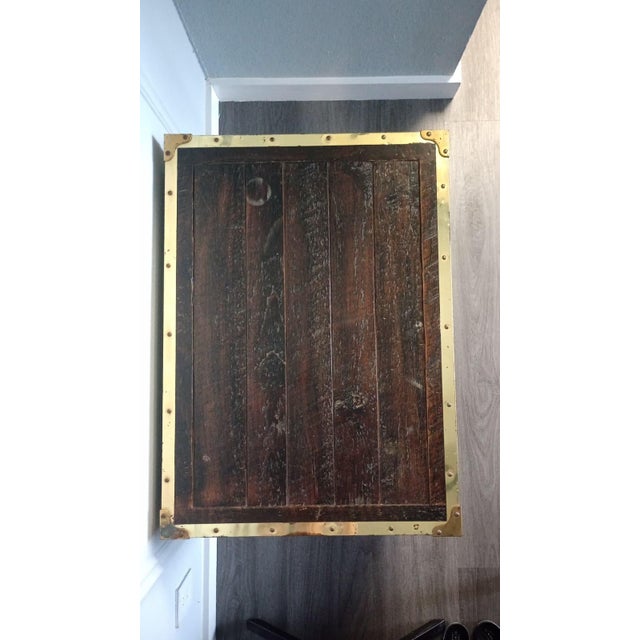 Late 20th Century Habersham Wooden Plantation Campaign Trunk For Sale - Image 13 of 14