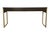 Martin Furniture Axis Collection Contemporary Modern 64" Writing Desk - Mocha Finish W. Bronze Finished Metal Frame For Sale - Image 12 of 15