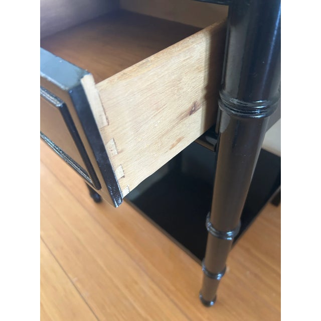 1970s Henry Link Bali Hai Faux Bamboo End Table For Sale In Phoenix - Image 6 of 6