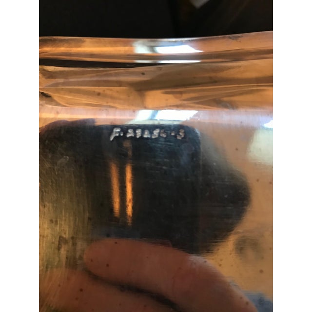 1950s Vintage Silver Butler's Crumb Catcher With Unicorns and Handle For Sale - Image 5 of 6