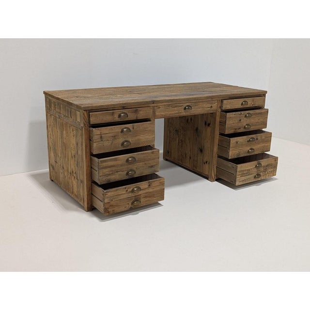 Restoration Hardware Printer's Desk For Sale - Image 11 of 13