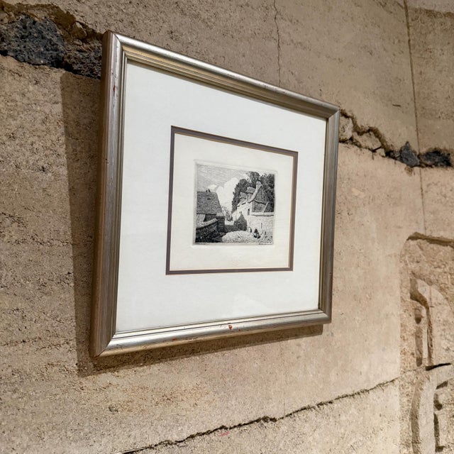 Rustic 1886 Louvre Art Museum Etching Chalcographie Signed For Sale - Image 3 of 12