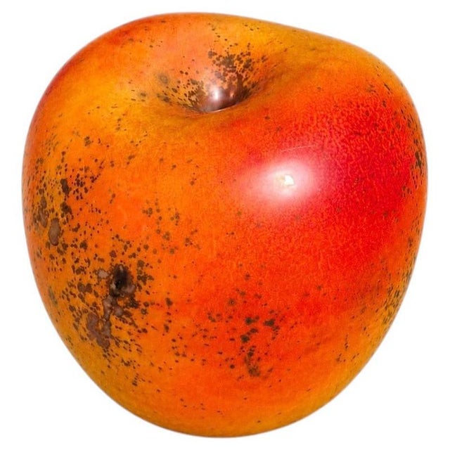 Hans Hedberg (1917-2007), Sculpture in Shape of Apple, Faience. H 12 Cm., 1890s For Sale - Image 6 of 6