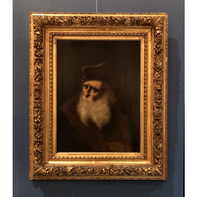 After Rembrandt Style, Portrait, Oil on Panel, 19th Century, Framed For Sale - Image 7 of 7