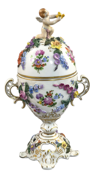 Vintage Porcelain Potpourri Urn from Carl Thieme, 1901