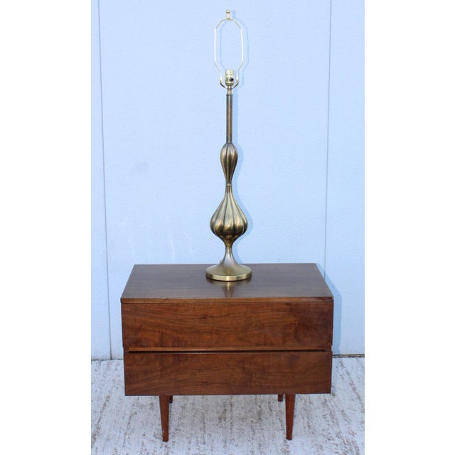 1950s Patinated Brass Stiffel Table Lamps - a Pair For Sale - Image 10 of 10