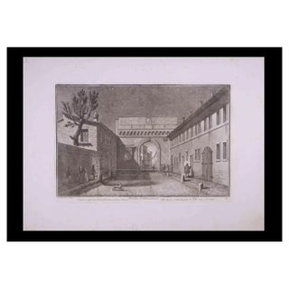 Giuseppe Vasi, Porta Settimiana, Etching, Late 18th Century For Sale