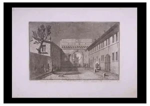 Giuseppe Vasi, Porta Settimiana, Etching, Late 18th Century