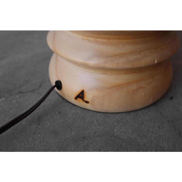 Large Scale Hand Turned Craftsman Table Lamp For Sale - Image 4 of 5