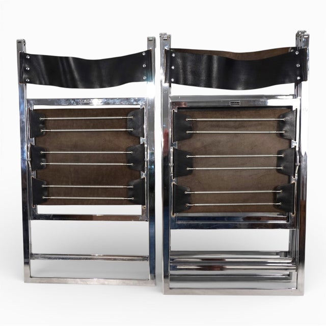 Folding Dining Chairs by Fantoni&Geraci for Lübke, 1969, Set of 4 For Sale - Image 15 of 18