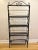 Vintage French Style Four Tier Scrolled Wrought Iron & Brass Baker's Rack For Sale - Image 4 of 10