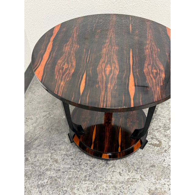 New Art Deco Style Macassar Ebony Side Table For Sale In San Francisco - Image 6 of 12