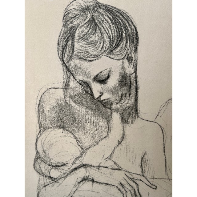 Pablo Picasso Pablo Picasso Mother With Nursing Child Signed Original Print For Sale - Image 4 of 7