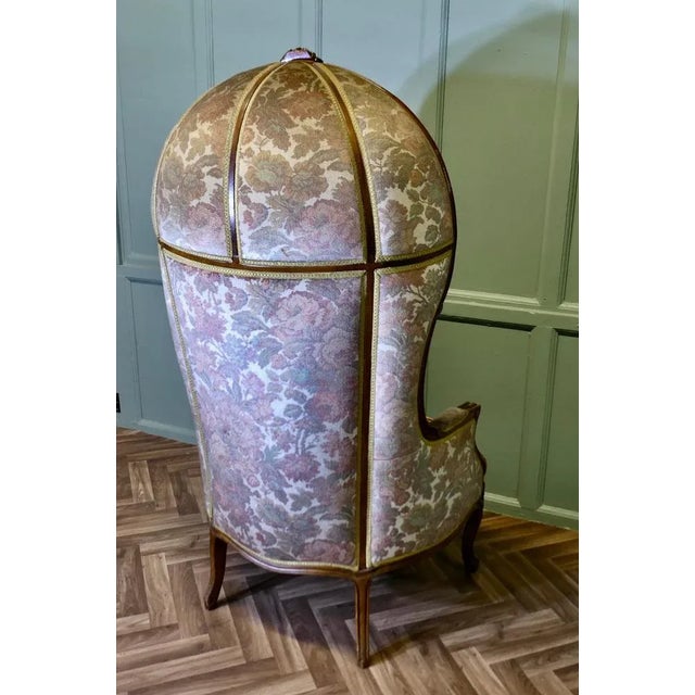 Vintage Boudoir Chair in Velvet, 1920 For Sale - Image 4 of 8