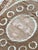 Tan Suzani Wall Tapestry - Neutral Tan Uzbek Tablecloth 5' X 5'1'' For Sale - Image 8 of 9