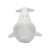 A whale of an accessory! The Whale is made of resin material painted white. Ideal for displaying on a console or bookshelf.