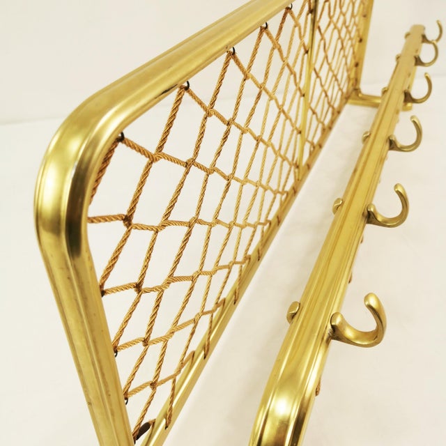 Gold Vintage Art Deco Wall Hanger, 1960s For Sale - Image 8 of 14