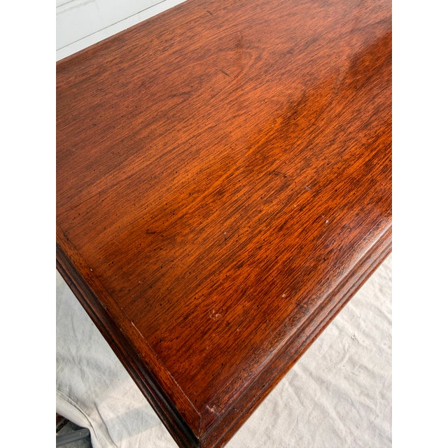 Mid 20th Century Mid-Century Chinese Chippendale Style Mahogany Console Table For Sale - Image 5 of 11