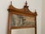 Wood 1920s Pecan Fruitwood French Provincial Wall Mirror With Watercolor Painting For Sale - Image 7 of 9
