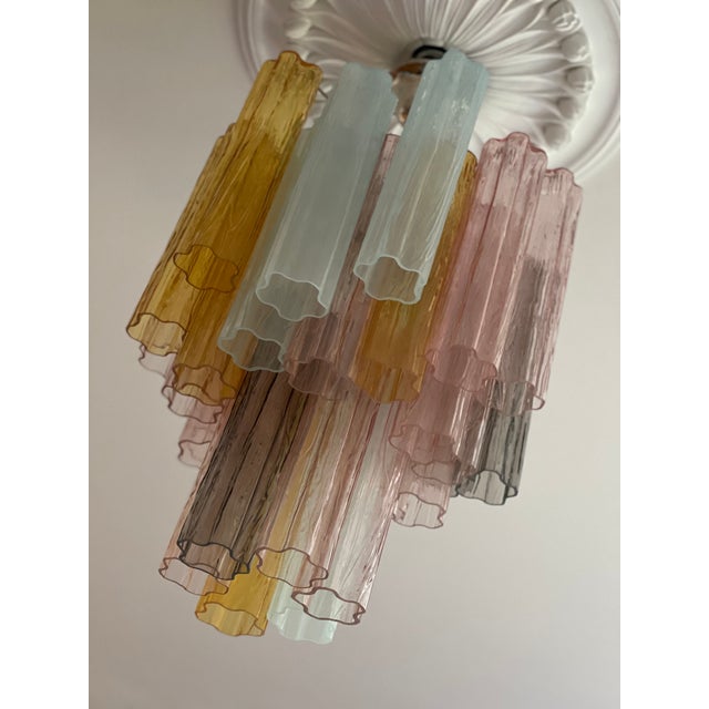 Italian Murano Chandelier, Set of 3 For Sale - Image 4 of 6