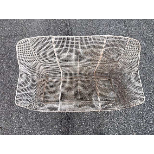 Metal Mid 20th Century Russell Woodard Iron Sculptura Settee Sofa, Attributed For Sale - Image 7 of 12