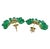 Vintage Style Emerald & Diamond Grape Bunch Drop Earrings 18k Yellow Gold, A Pair For Sale In Washington DC - Image 6 of 8
