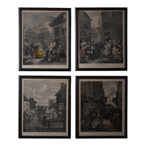 William Hogarth, the Four Times of the Day - Set of 4