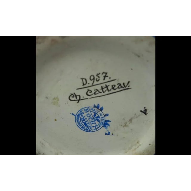 Ceramic Art Deco Vase in Ceramic by Charles Catteau for Kéramis Boch, Belgium, 1925 For Sale - Image 7 of 10